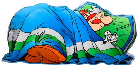 SD Toys Obelix Sleeping COJIN Shape Asterix, Acrylic, Blue, 73x 34x 14cm