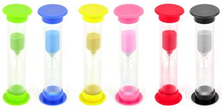 Sdr 6 Kleuren 30sec/1Min/2Min/3Mins/5Mins/10Mins Kleurrijke zandloper Zandloper Zand Klok Timers