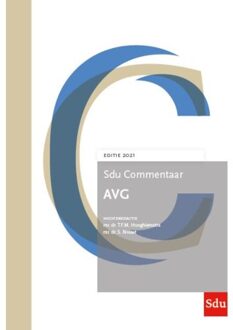 Sdu Commentaar Avg / Editie 2021 - Sdu Commentaar