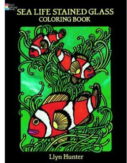 Sea Life Stained Glass Coloring Book - Hunter, Llyn