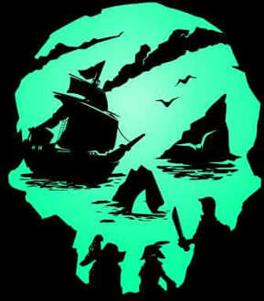 Sea Of Thieves 2nd Anniversary Skull Hoodie - Black - L Zwart