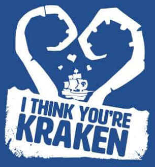 Sea Of Thieves I Think You're Kraken Tee T-Shirt - Royal Blue - S - Royal Blue