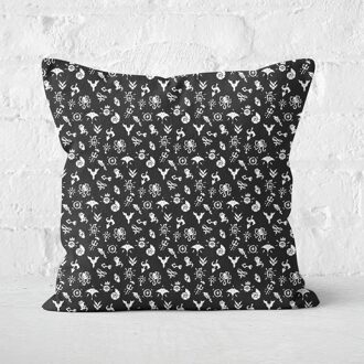 Sea Of Thieves Reaper and Tattoo Print Square Cushion - 50x50cm - Soft Touch