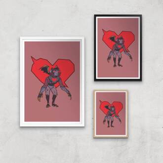 Sea Of Thieves Valentines Art Print Giclee Art Print - A4 - Wooden Frame Meerdere kleuren