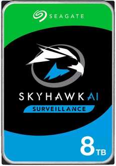 Seagate 8.9cm (3.5") 8TB SATA3 Skyhawk AI 7200 256MB