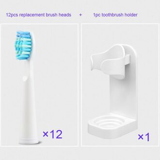Seago 8 Stks/partij Elektrische Opzetborstels Opzetborstels Voor SG507/SG910/SG515/SG551/SG917/SG958/SG575/E4/E5/E9 Nozzles wit-12stk heads