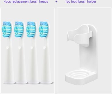 Seago 8 Stks/partij Elektrische Opzetborstels Opzetborstels Voor SG507/SG910/SG515/SG551/SG917/SG958/SG575/E4/E5/E9 Nozzles wit-4stk heads