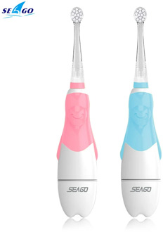 Seago Kids Sonic Electric Toothbrush 2 Mins Smart Timer Children Sonic Tooth Brush Colorful Led Light Brush Waterproof Baby Gift