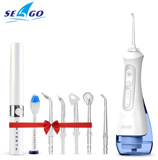 SEAGO USB Rechargeable Water Flosser Oral Irrigator Dental 3 modes 200ML Water Tank Water Jet Waterproof IPX7