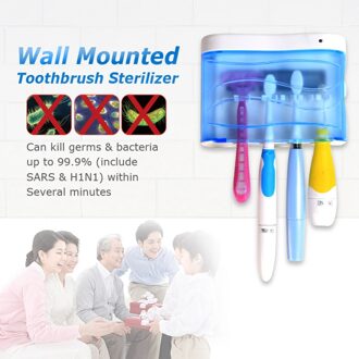 Seago Uv Sanitizer Tandenborstel Automatische Smart Timer Sterilisator Doden Kiem & Bacteriën Gezondheidszorg Mondhygiëne Schoon Tandenborstel sterilizer met AU