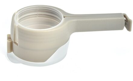 Seal Giet Voedsel Opbergtas Clip Snack/Voedsel Afdichting Clip Effect Klem Met Grote Ontlading Nozzle Voor Opslag Voedsel keuken Gereedschap licht grijs