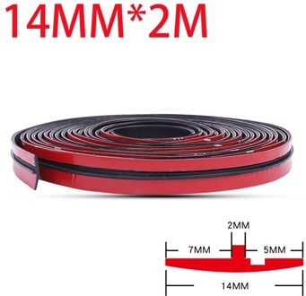 Seal Strip Auto Protector Deur Rand Voorruit Dak Afdichting Strip 14 mm