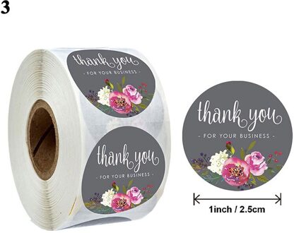 Sealing Stickers 500 Stuks Dank U Liefde Dagboek Scrapbooking Stickers Festival Verjaardagsfeestje Decoraties Labels 3