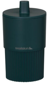 Sealskin Badkameropberger Brave - Opbergbox - Met Deksel - Donkergroen - 7,5x13,4x7,5cm