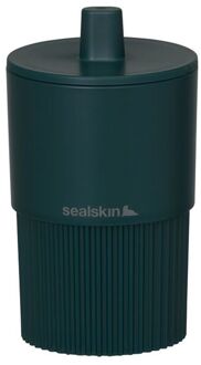 Sealskin Badkameropberger Brave - Opbergbox - Met Deksel - Donkergroen - 7,5x13,4x7,5cm