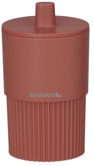 Sealskin Badkameropberger Brave - Opbergbox - Met Deksel - Donkerroze - 7,5x13,4x7,5cm