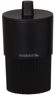 Sealskin Badkameropberger Brave - Opbergbox - Met Deksel - Zwart - 7,5x13,4x7,5cm