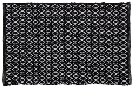 Sealskin Boho Badmat - 60 x 90 cm - Zwart