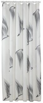 Sealskin Douchegordijn Birds 180x200 cm Polyester Zwart / Wit