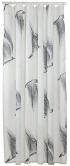 Sealskin Douchegordijn Birds 180x200 cm Polyester Zwart / Wit
