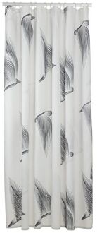 Sealskin Douchegordijn Birds 180x200 cm Polyester Zwart / Wit