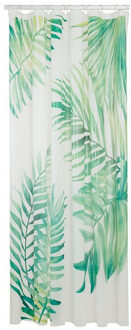 Sealskin Douchegordijn Leaves 180x200 cm PEVA Groen / Wit