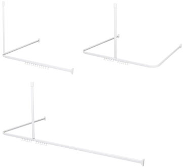 Sealskin Douchegordijnstangset Easy Roll 90x90x90 cm Wit