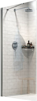 Sealskin Douchewand Hooked Omkeerbaar 75x200 cm Zilver