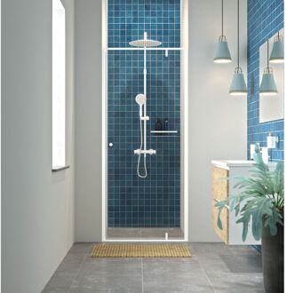 Sealskin Draaideur Voor Nis Contour 90x200 cm Helder Glas 6 mm Mat Wit