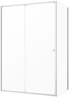 Sealskin get wet Contour schuifdeur met zijwand 120x90 cm, 200 cm hoog, RVS, 6 mm helder veiligheidsglas