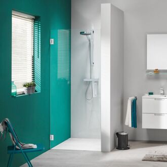 Sealskin Get Wet I AM swingdeur 90x200cm chroom zilver hoogglans helder glas voorzien van sealglas