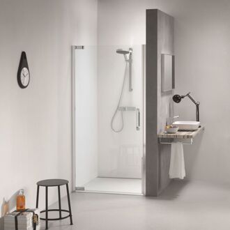 Sealskin Get Wet Impact swingdeur 90x195cm chroom zilver hoogglans helder glas