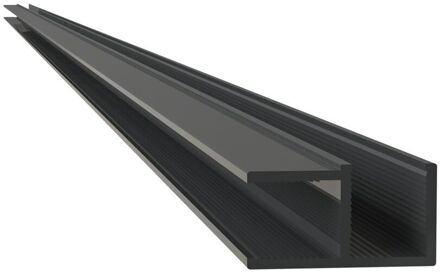 Sealskin Hoekprofiel Mix&match 150cm - Zwart - Voor 8 Mm Dik Glas