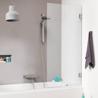 Sealskin I AM badwand 1 delig 750 breed 1600 hoog Chroom zilver hoogglans helder~ glas met antikalk