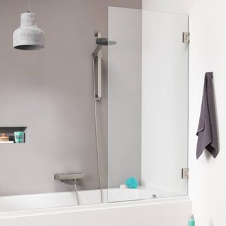 Sealskin I AM badwand 1 delig 750 breed 1600 hoog Roestvrij staal helder glas met antikalk CSK010755325100 Rvs geborsteld