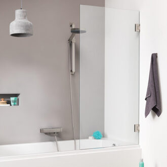 Sealskin I AM badwand 1 delig 750 breed 1600 hoog Roestvrij staal helder glas met antikalk CSK010755325100 Rvs geborsteld