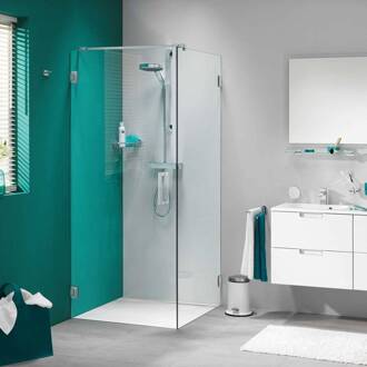 Sealskin I AM Draaideur 90x90x200cm met zijwand Chroom zilver hoogglans 8mm helder glas met antikalk