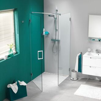 Sealskin I AM Draaideur 90x90x200cm met zijwand Chroom zilver hoogglans 8mm helder glas met antikalk