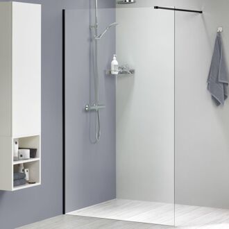 Sealskin Inloopdouche - Complete Set Mix & Match 138 X 200cm - Zwart Profiel - 8 Mm Helder Glas