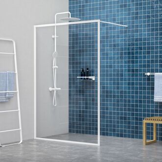 Sealskin Inloopdouche Contour 138x200 cm 6 mm Helder Glas Mat Wit