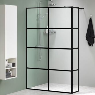 Sealskin Inloopdouche Mix&match 138x200cm - Mat Zwart Profiel - 8 Mm Helder Glas