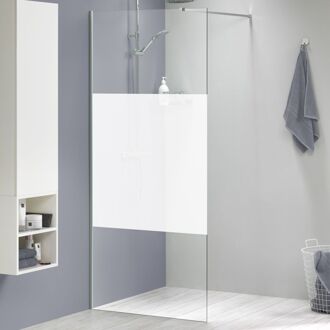 Sealskin Inloopdouche Mix&match 88x200cm - Geborsteld Rvs Profiel - 8 Mm Helder Glas