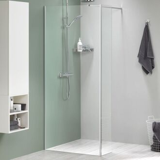 Sealskin Inloopdouche Mix&match 88x200cm - Geborsteld Rvs Profiel - 8 Mm Helder Glas