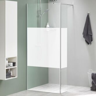 Sealskin Inloopdouche Mix&match 98x200cm - Geborsteld Staal Profiel - 8 Mm Helder Glas