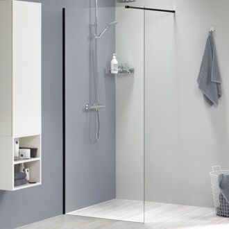Sealskin Inloopdouche Mix&match 98x200cm - Mat Zwart Profiel - 8 Mm Helder Glas