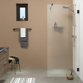 Sealskin Inloopdouche Sealskin I AM Type A3 120x200 cm Helder Glas Antikalk Mat Zwart