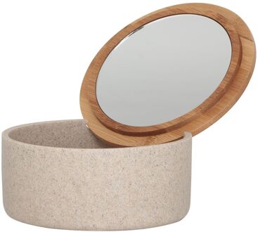 Sealskin spiegeldoosje Grace - Zand