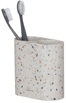 Sealskin Tandenborstelhouder dubbel vrijstaand Blend Terrazzo