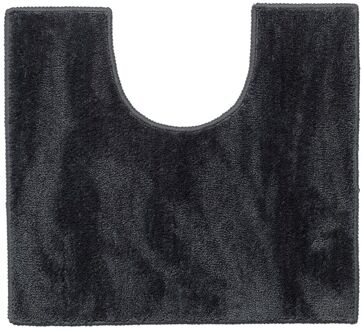 Sealskin Toiletmat Doux - Polyester - Met Antislip - Donkergrijs