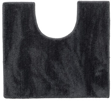 Sealskin Toiletmat Doux - Polyester - Met Antislip - Donkergrijs